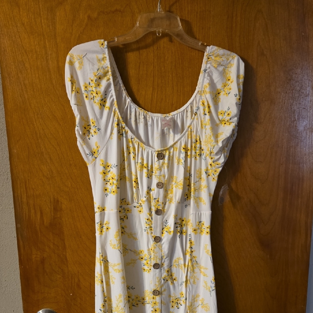Floral Button-Down Dress 2X: 2XA